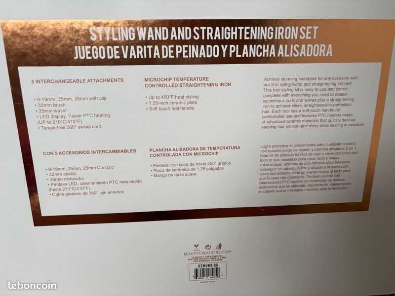 Coffret lisseur/ boucleur (image 4)