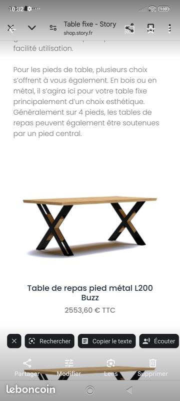 Table contemporaine (image 5)