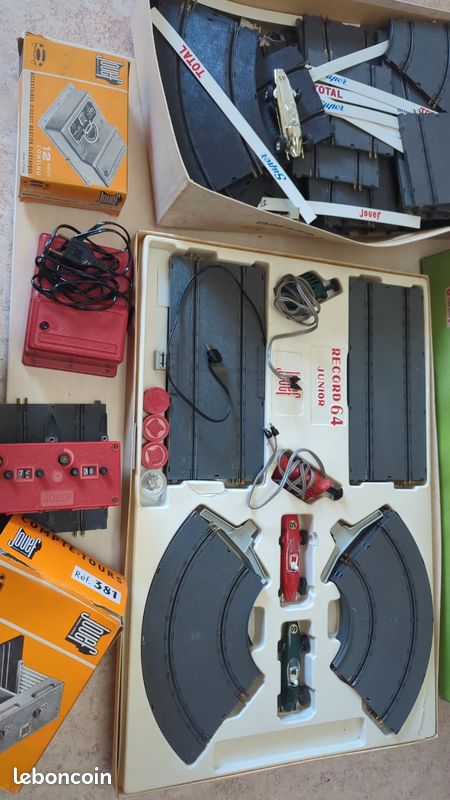 Coffret Circuit Voitures Jouef Record 64, Course Junior Avec Courbes