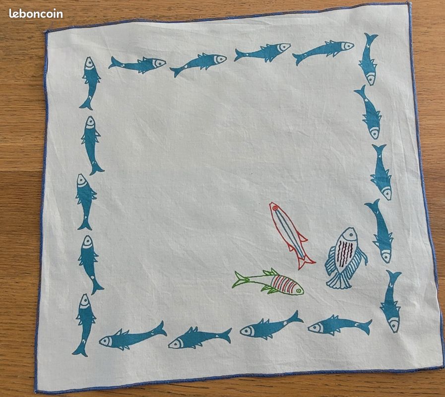 Lot de 4 serviettes de table Françoise Saget neuves (image 1)