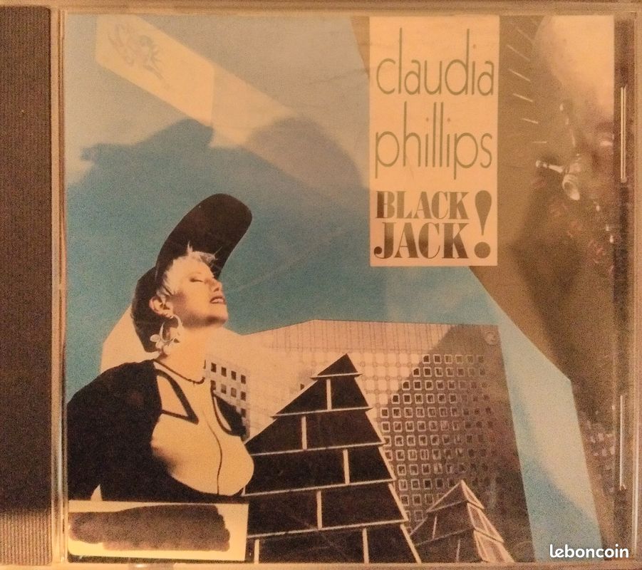 Cd album variété française Claudia Phillips - Black jack (image 1)