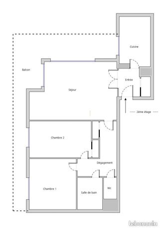 Appartement a louer gennevilliers - 3 pièce(s) - 73 m2 - Surfyn