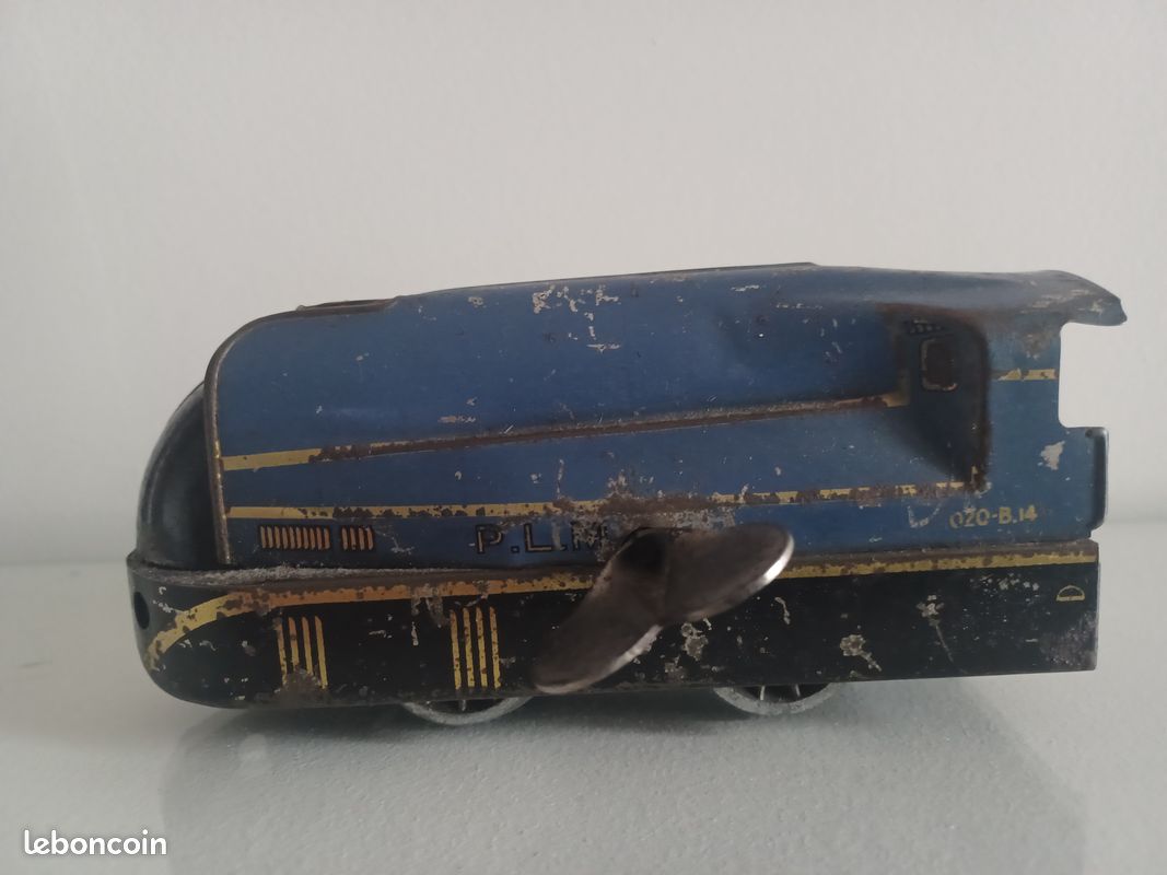 Lot De 3 Voitures De Train Hornby Hachette – Échelle O – PLM – Métal – Bleu Et Vert