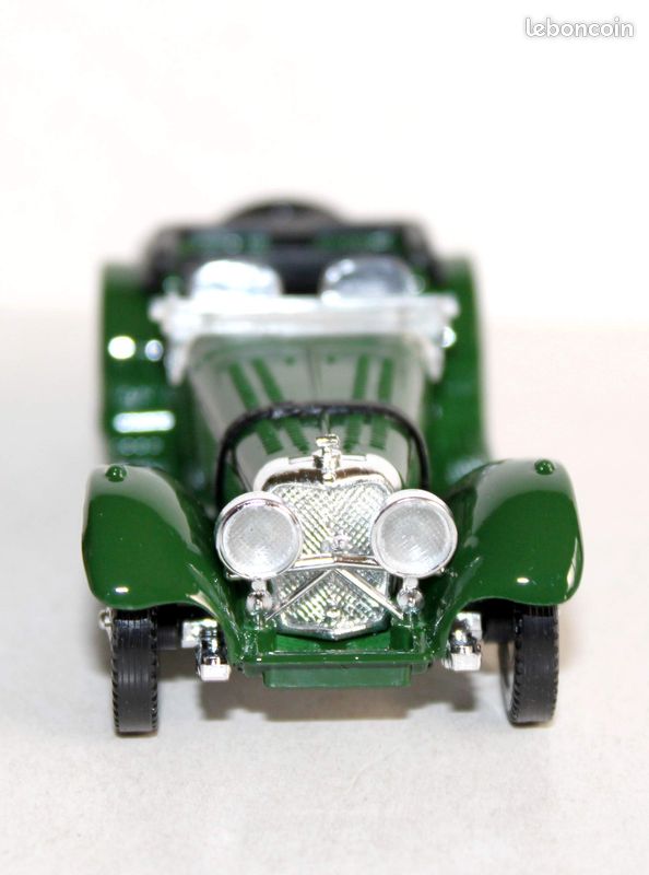 Solido 1/43 n°4002 jaguar ss 100 1938 vert, voiture decapotable, auto miniature (image 3)