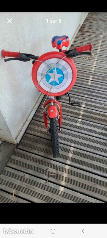 Vélo Marvel Captain America 16 pouces Vélos