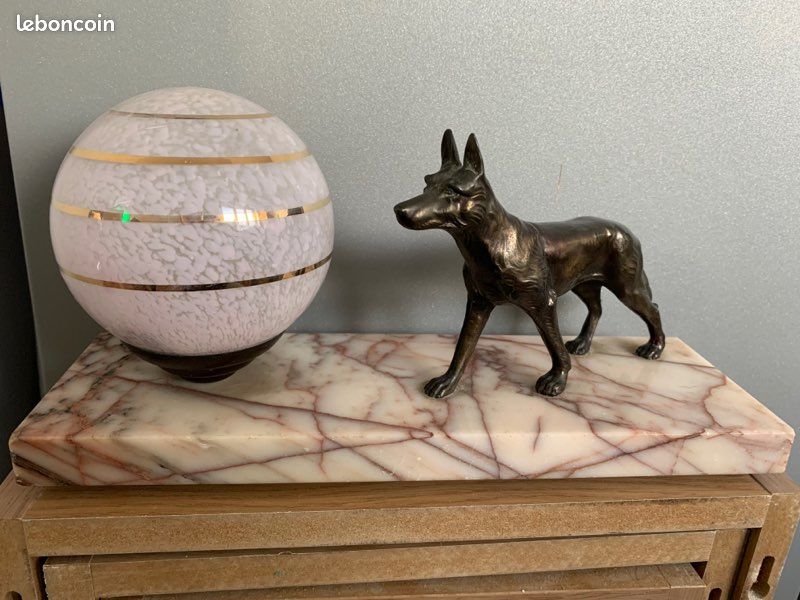 Lampe rétro vintage marbre (image 6)