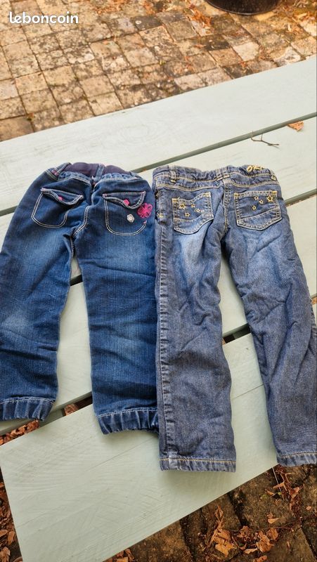 Lot 2 pantalon Jean fille orchestra 3ans (image 3)