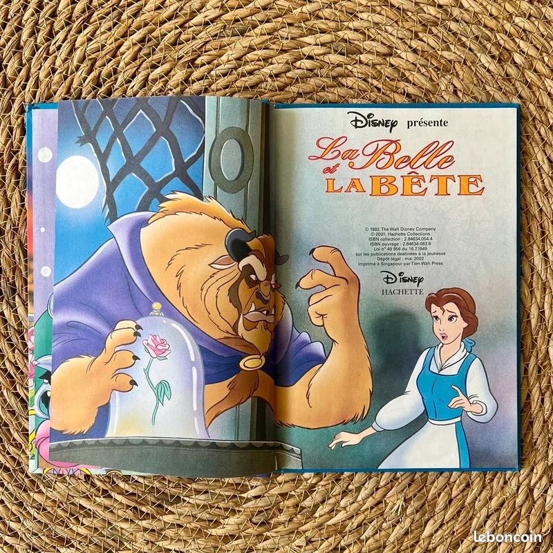 Livre Disney La Belle et la Bête Mickey Club du Livre Édition Hachette 2002 (image 3)