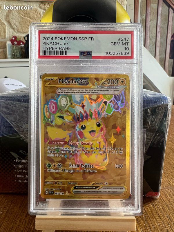 Pikachu EX 247/191 tincelles Dferlantes PSA 10 - Jeux & Jouets