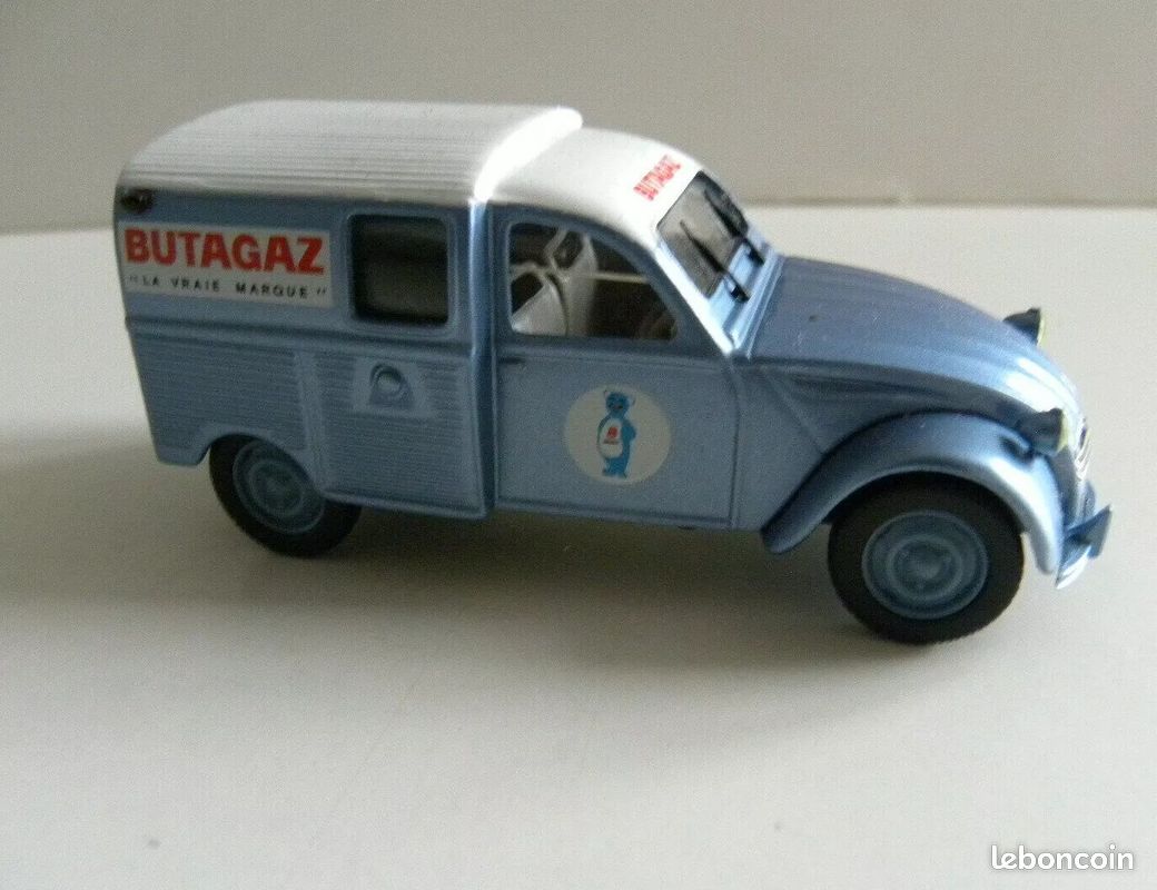 Modèle Réduit 1/43 Citroën 2 CV Camionnette AZU – Bleu – Hachette – Échelle O – Occasion