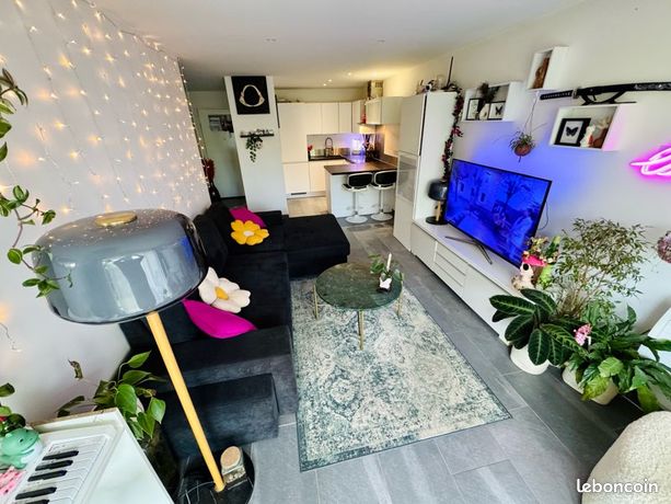 T2 rez-de-jardin à Amphion – 42m² – Terrasse + jardin – Garage