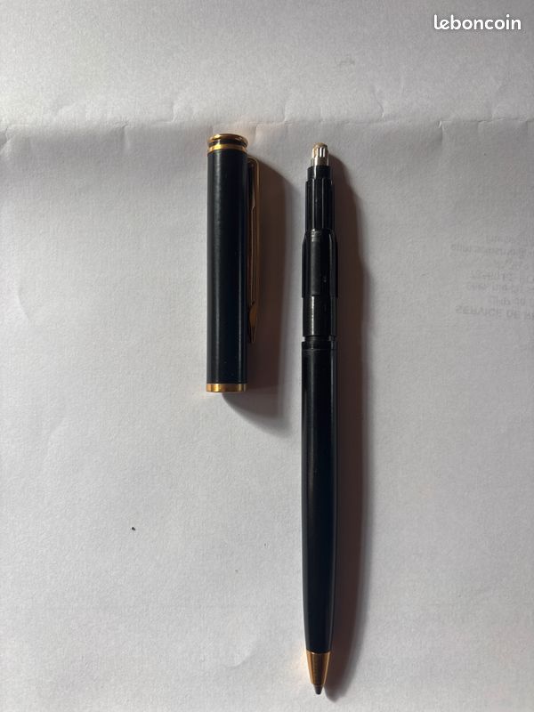 Porte-mines Vintage Waterman Laqué Noir - Fonctionnel Et Rétro
