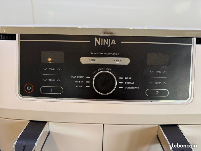 Air Fryer Ninja Foodi MAX Dual Zone AF400EU Blanc – Excellent état – Sous garantie (image 2)