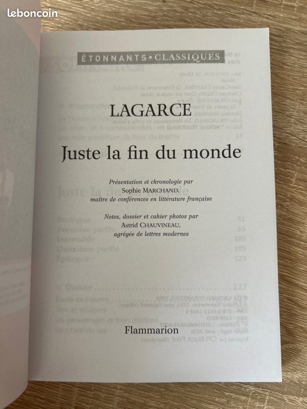 Piece de théâtre juste la fin du monde de Jean Luc Lagarce (image 4)