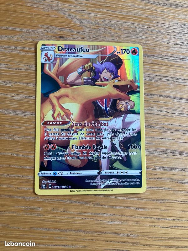 Carte Pokémon Dracaufeu Secrète (image 1)