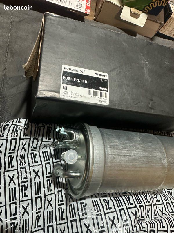 Filtre à carburant RIDEX 9F0002 pour véhicules Volkswagen, Audi, Seat, Skoda – Neuf (image 1)