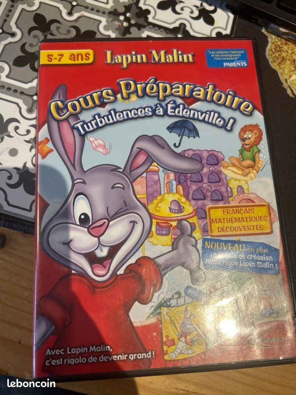Jeu éducatif Lapin Malin Studio Création Numérique - PC/Mac FR, Neuf Sous Blister