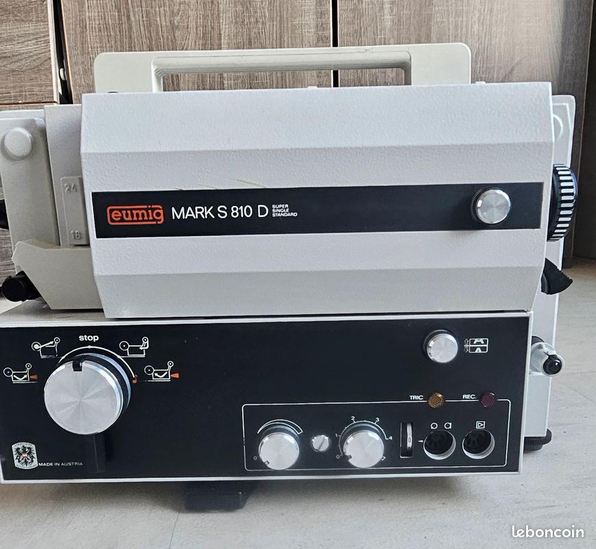 Microphone Pour Projecteur Eumig Super 8 Sonore, Modèle S926GL, Années 80, Fonctionnel