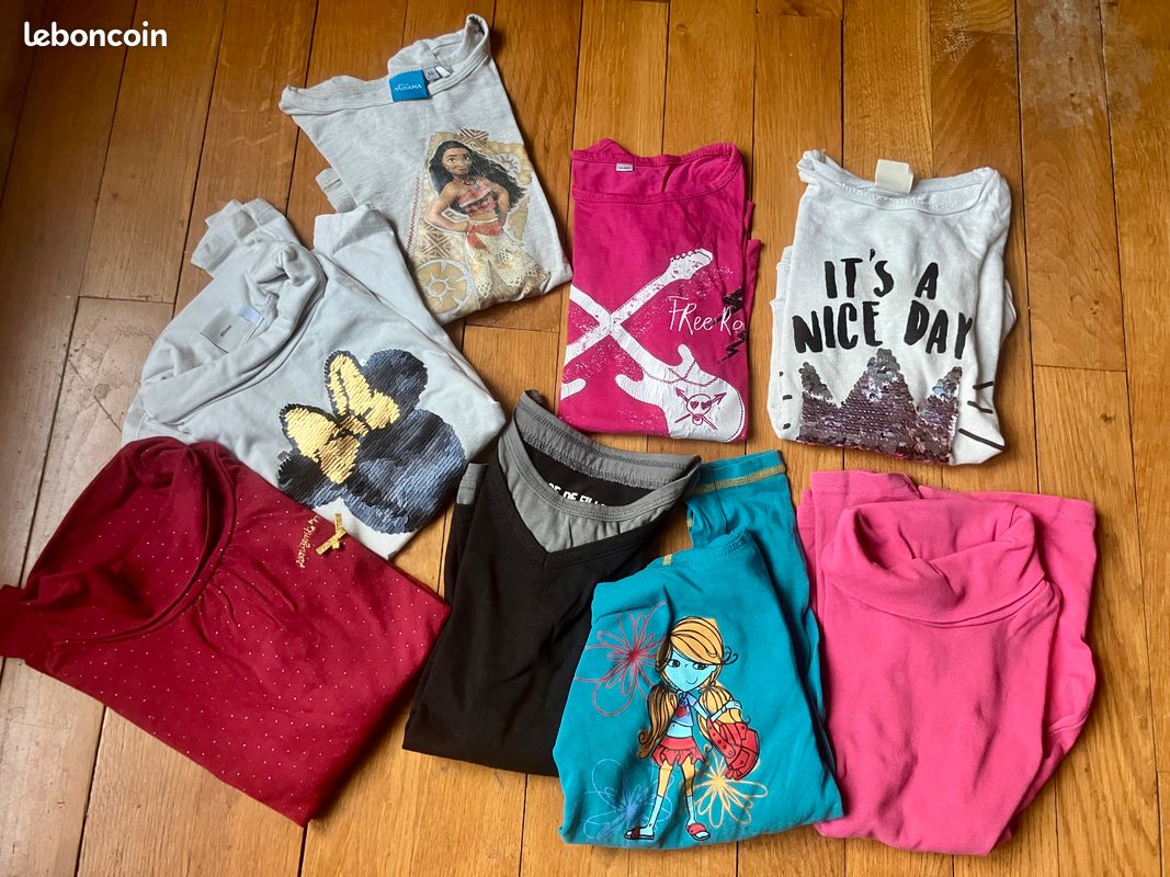 T-shirt manches longues fille, 8 / 10 ans (image 1)