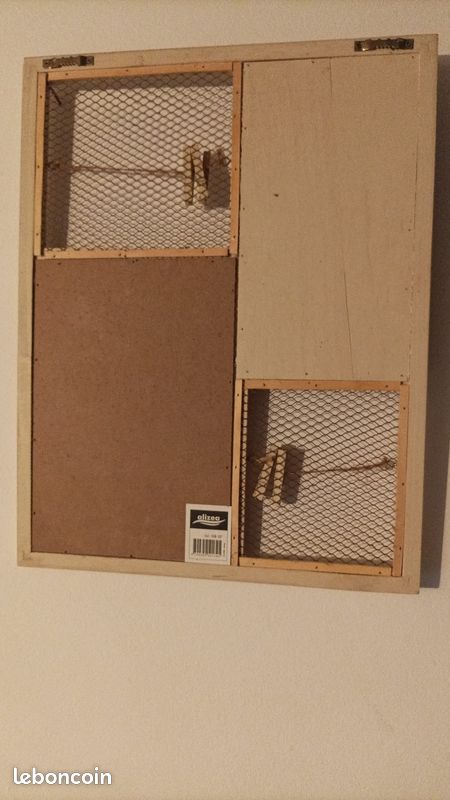 Tableau mémo en bois style Bourgogne neuf 45x35 cm (image 2)