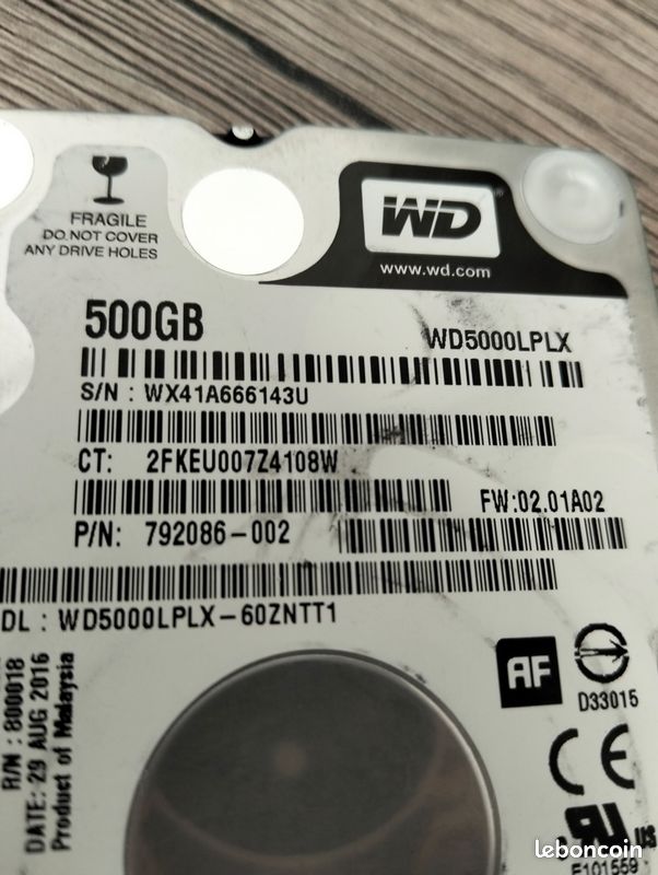 Contrôleur PCB WD5000BEVT-22ZAT0 Électronique