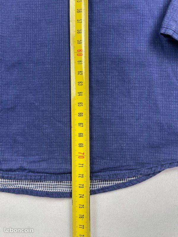 Chemise Lagerfeld bleu 100% coton taille 41 Xl homme (image 7)