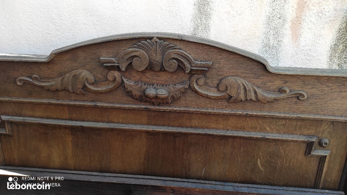 Banc coffre en bois (image 1)