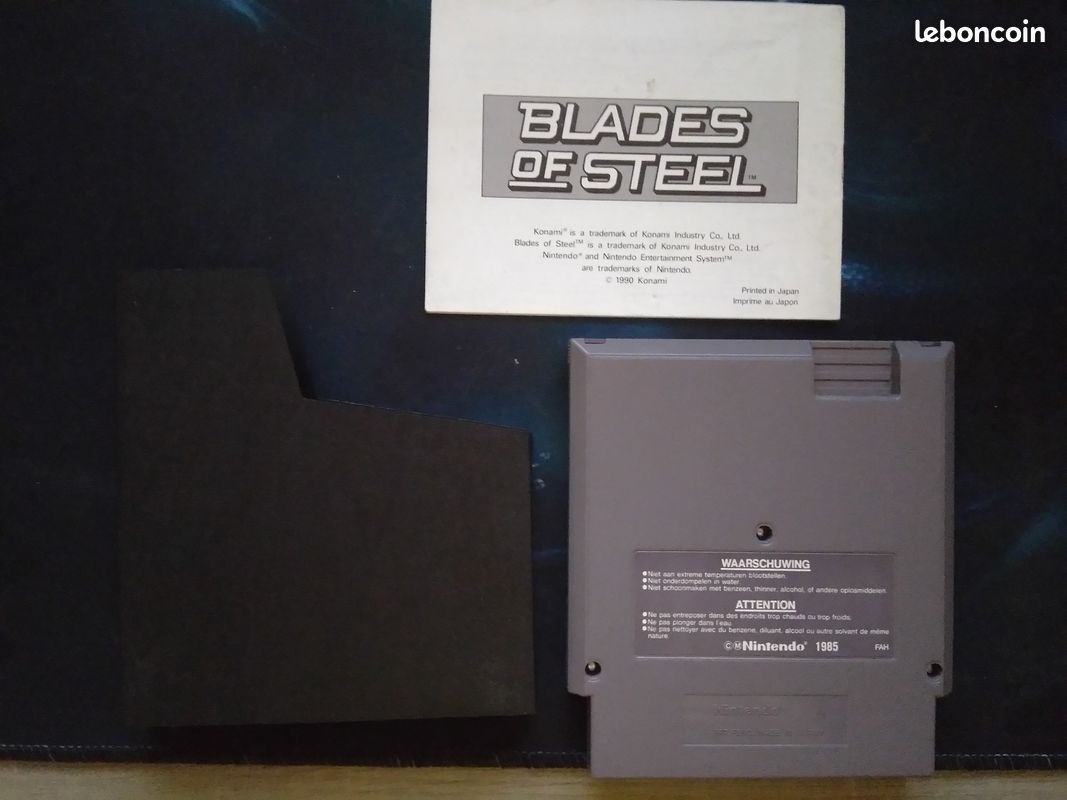 Blades of steel + notice nintendo nes (image 2)