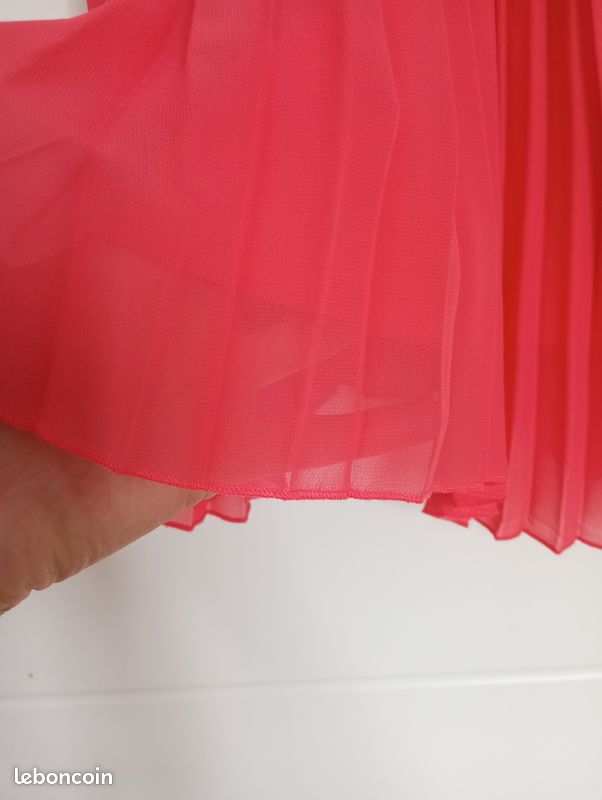 Robe plissée d'été, rose fuchsia - Molly Bracken – Taille 40 (image 8)