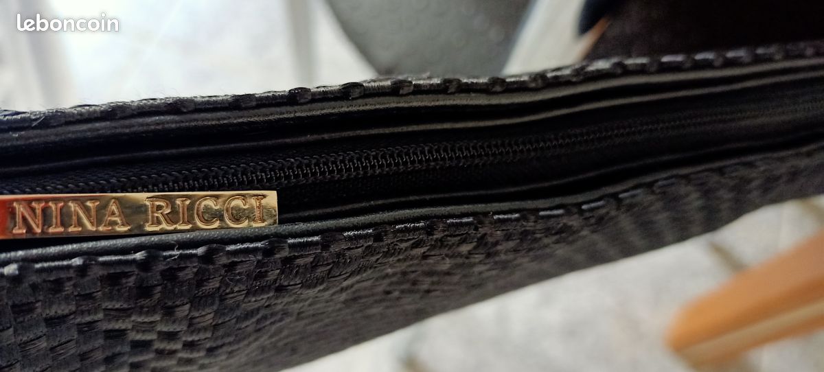 Petit sac vintage Nina Ricci noir neuf (image 3)