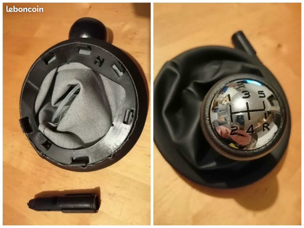 POMMEAU DE LEVIER DE VITESSE,Blue Line--Botte Anti Poussière En Cuir Et