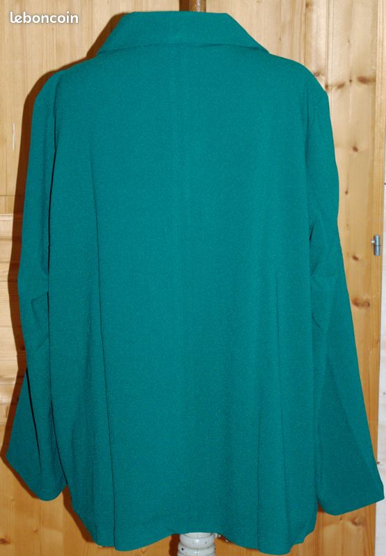 Veste En Maille Fluide Menthe - Blancheporte, Taille 46, Style Habillé