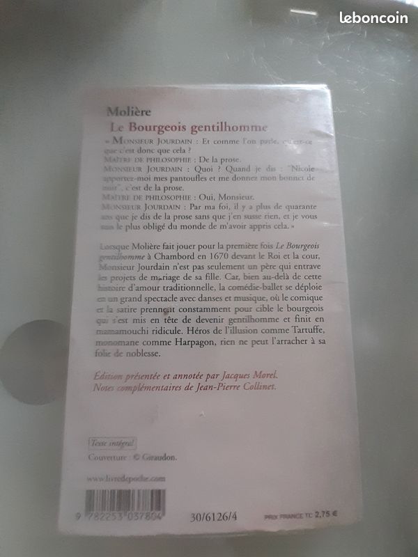 Livre Le bourgeois gentilhomme (image 2)