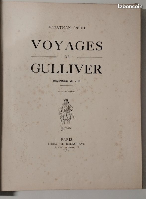 Livre ancien Le voyage de Gulliver (image 2)
