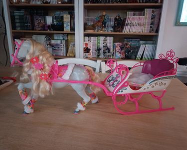 Calèche ou traîneau Barbie - Jeux & Jouets