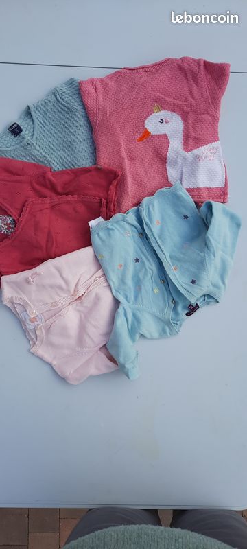 Lot 5 gilets légers fille printemps-été (image 1)