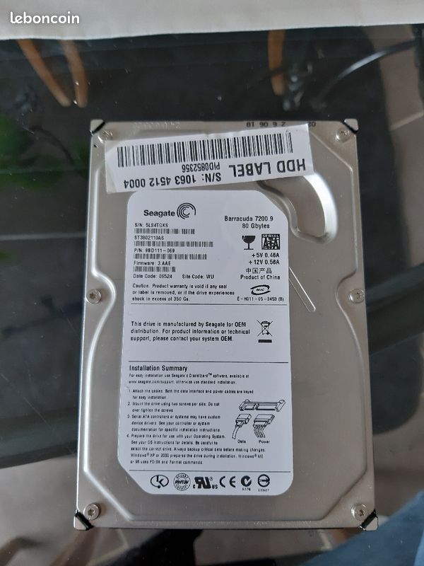 Disque dur (image 1)
