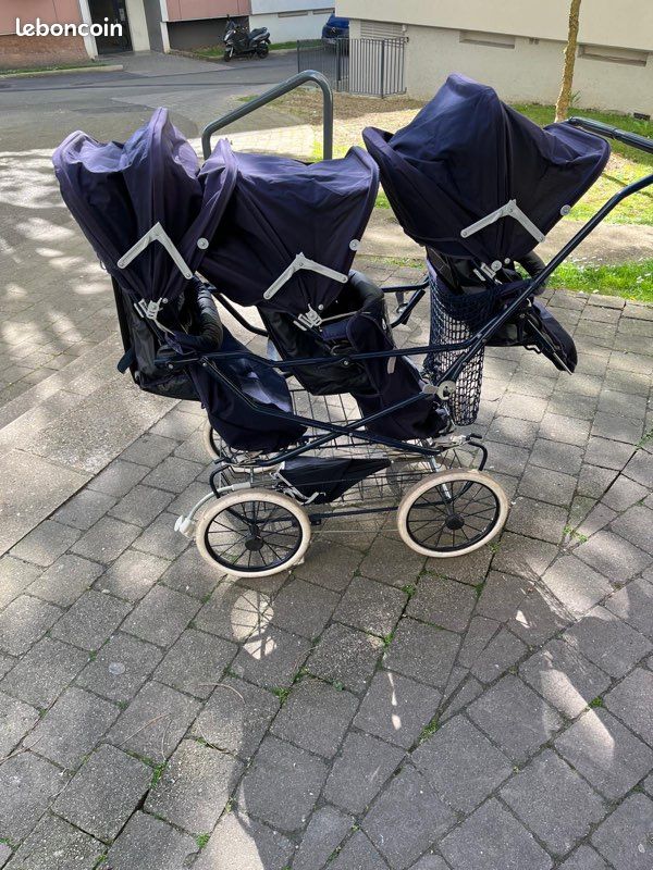 Bébé Poussettes Places Occasion Poussette Triple Châssis Double