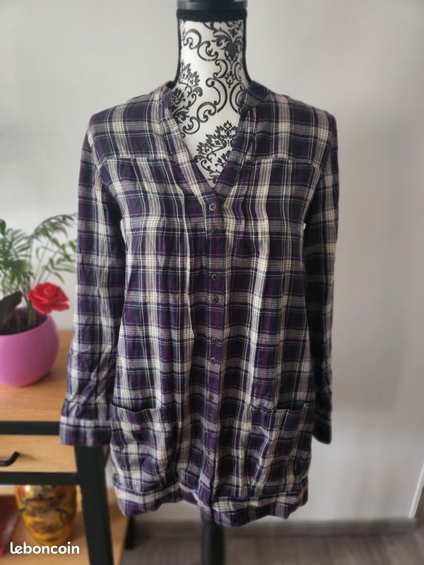 Chemise C&A Violette - Taille 40 / L, Occasion En Bon état