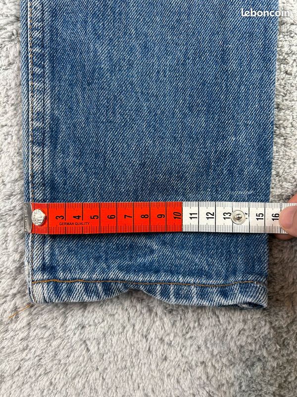 Jean Levi's 639 made in France Bleu Coupe Droite pour femme W31 FR40/42 L34 #LEV.1909 (image 8)