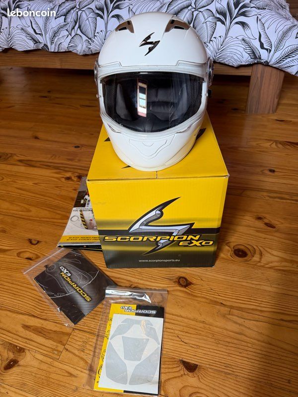 Casque exo-500 air blanc scorpion (image 1)