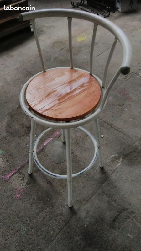 Tabouret blanc (image 1)