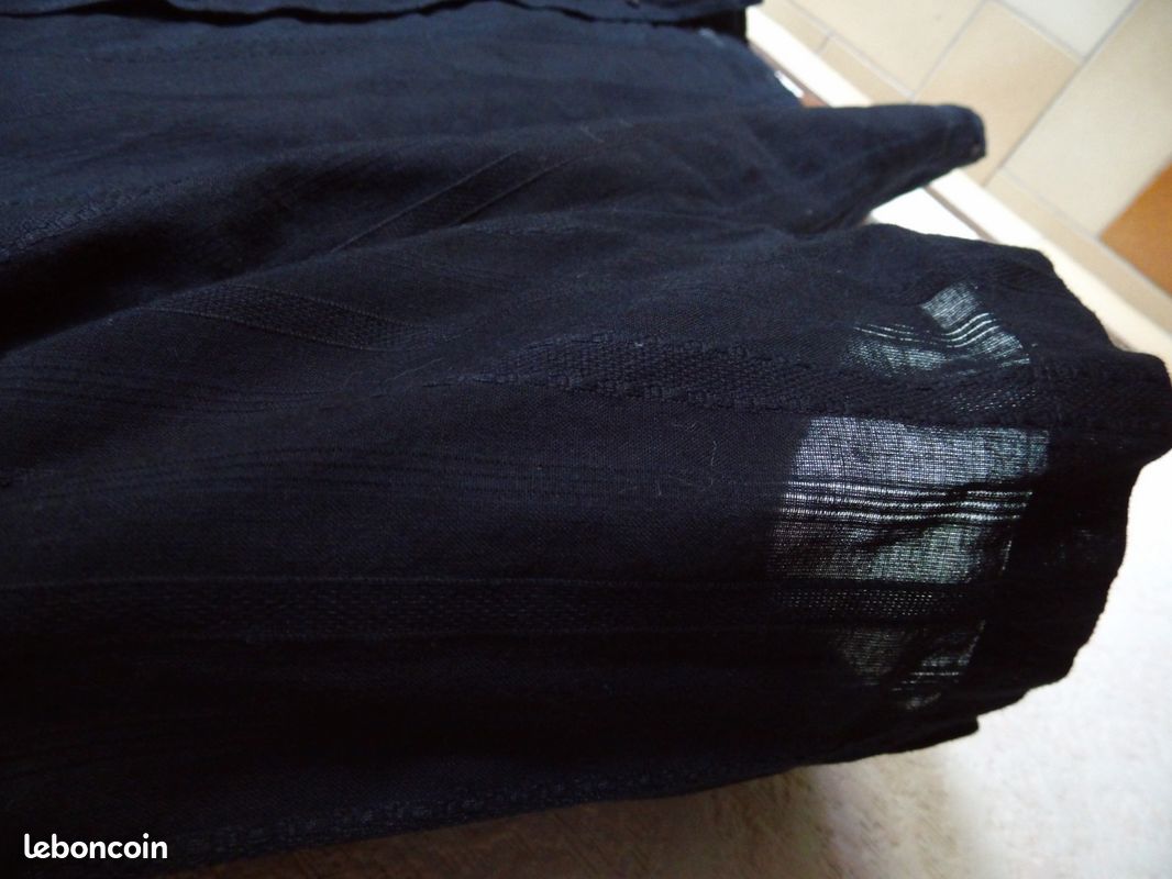 Chemise OPENFIELD S manches courtes NEUVE noir (image 2)
