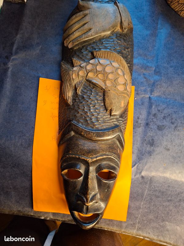 MASQUE AFRICAIN ANCIEN En Bois EUR 20,00 - FR