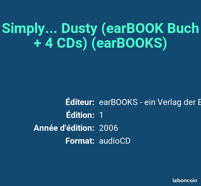 Simply... Dusty (earBOOK Buch + 4 CDs) (earBOOKS) (image 2)