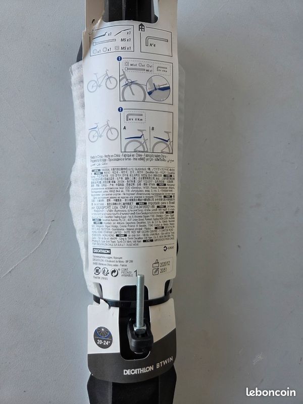 Kit garde boue 20" à 24" Btwin Décathlon (image 2)