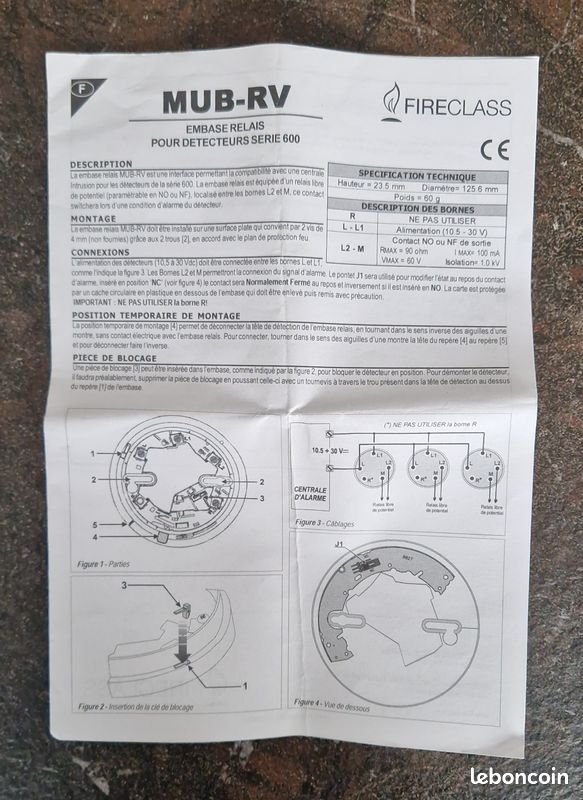 Detecteur incendie pour centrale (image 2)