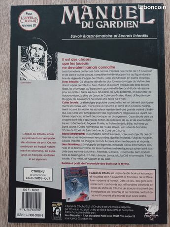 L'Appel de Cthulhu - Manuel du Gardien - PDF - Philibert