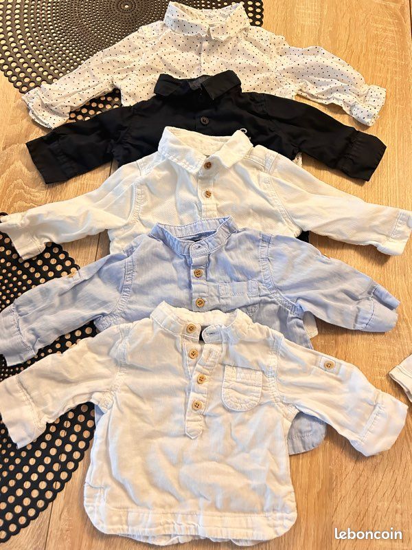 Chemise bébé, garçon, 3 mois (image 1)