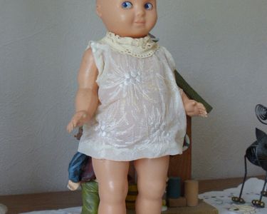 Poupée Ancienne Polyflex – Clodray – 23 Cm – Celluloïd – Années 60 – France